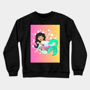 Teacup Mermaid (sunset) Crewneck Sweatshirt